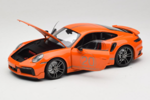 Porsche 911 992 Turbo S Coupe Sport Design Orange Minichamps 1:18 113069074 Diecast - image 2 of 8
