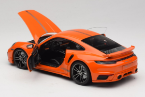 Porsche 911 992 Turbo S Coupe Sport Design Orange Minichamps 1:18 113069074 Diecast - image 5 of 8
