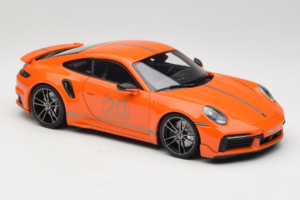 Porsche 911 992 Turbo S Coupe Sport Design Orange Minichamps 1:18 113069074 Diecast - image 6 of 8