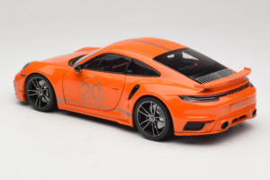 Porsche 911 992 Turbo S Coupe Sport Design Orange Minichamps 1:18 113069074 Diecast - image 7 of 8