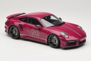 Porsche 911 992 Turbo S Coupe Sport Design Red Minichamps 1:18 113069075 Diecast - image 6 of 8