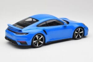 Porsche 911 992 Turbo S Gentian Blue Minichamps 1:18 155069074 Diecast - image 2 of 6