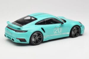 Porsche 911 992 Turbo S Sport Design Package Racing Green Minichamps 1:18 155069175 Diecast - image 2 of 6