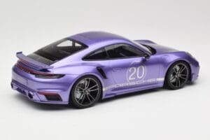 Porsche 911 992 Turbo S Sport Design Package Viola Metallic Minichamps 1:18 155069174 Diecast - image 2 of 6