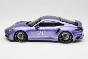Porsche 911 992 Turbo S Sport Design Package Viola Metallic Minichamps 1:18 155069174 Diecast - image 3 of 6