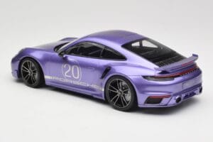 Porsche 911 992 Turbo S Sport Design Package Viola Metallic Minichamps 1:18 155069174 Diecast - image 5 of 6