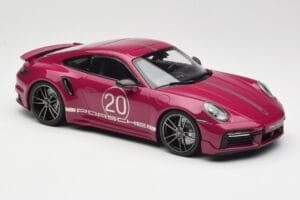 Porsche 911 992 Turbo S with Sport Design Package Red Minichamps 1:18 155069172 Diecast - image 4 of 6