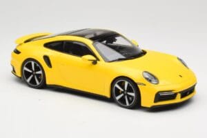 Porsche 911 992 Turbo S Yellow Minichamps 1:18 155069071 Diecast - image 4 of 6