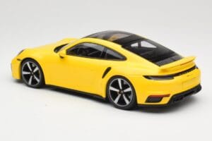 Porsche 911 992 Turbo S Yellow Minichamps 1:18 155069071 Diecast - image 5 of 6