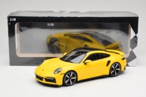 Porsche 911 992 Turbo S Yellow Minichamps 1:18 155069071 Diecast - image 6 of 6