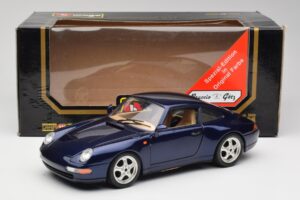 Porsche 911 993 Carrera Cup Blue Braccio & Gotz 1993 Bburago 1:18 3060-M1 Diecast - image 8 of 8