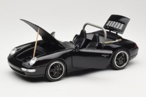Porsche 911 993 Carrera Cabriolet Black Bburago 1:18 3090-M1 Diecast - image 2 of 8