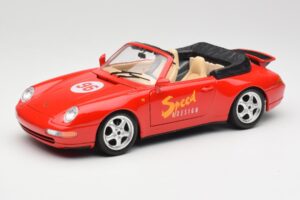 Porsche 911 993 Carrera Cabriolet Red Bburago 1:18 3090 Diecast