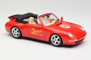 Porsche 911 993 Carrera Cabriolet Red Bburago 1:18 3090 Diecast - image 6 of 8