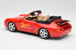 Porsche 911 993 Carrera Cabriolet Red Bburago 1:18 3090 Diecast - image 7 of 8