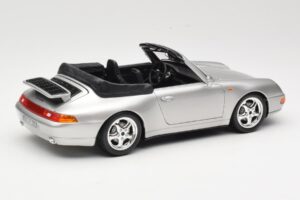 Porsche 911 993 Carrera Cabriolet Silver Bburago 1:18 18-12039 Diecast - image 3 of 8