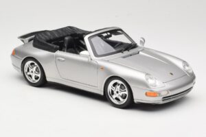 Porsche 911 993 Carrera Cabriolet Silver Bburago 1:18 18-12039 Diecast - image 6 of 8