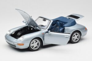 Porsche 911 993 Carrera Cabriolet Silver Maisto 1:18 100299-M1 Diecast - image 2 of 8