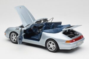 Porsche 911 993 Carrera Cabriolet Silver Maisto 1:18 100299-M1 Diecast - image 5 of 8