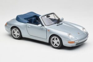 Porsche 911 993 Carrera Cabriolet Silver Maisto 1:18 100299-M1 Diecast - image 6 of 8