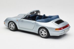 Porsche 911 993 Carrera Cabriolet Silver Maisto 1:18 100299-M1 Diecast - image 7 of 8