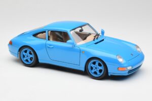 Porsche 911 993 Carrera Blue Bburago 1:18 3060 Diecast - image 6 of 8
