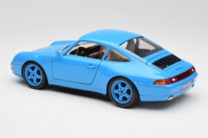 Porsche 911 993 Carrera Blue Bburago 1:18 3060 Diecast - image 7 of 8