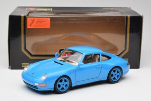Porsche 911 993 Carrera Blue Bburago 1:18 3060 Diecast - image 8 of 8