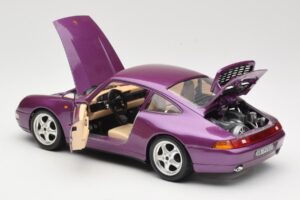 Porsche 911 993 Carrera Purple Bburago 1:18 3060-M2 Diecast - image 5 of 8