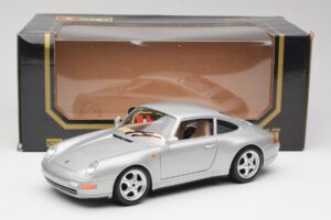 Porsche 911 993 Carrera Silver Bburago 1:18 3050-M1 Diecast - image 2 of 8