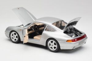 Porsche 911 993 Carrera Silver Bburago 1:18 3050-M1 Diecast - image 7 of 8