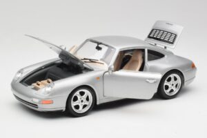 Porsche 911 993 Carrera Silver Bburago 1:18 3050-M1 Diecast - image 8 of 8