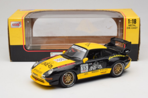 Porsche 911 993 GT2 #55 Black & Yellow Anson 1:18 30325-W Diecast - image 5 of 6