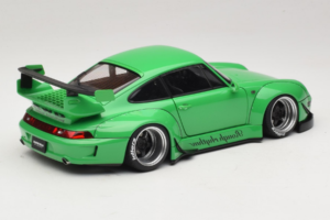 Porsche 911 993 RWB Green Gun Grey Wheels AUTOart 1:18 78151 Composite - image 3 of 8