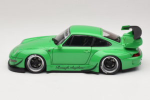 Porsche 911 993 RWB Green Gun Grey Wheels AUTOart 1:18 78151 Composite - image 4 of 8