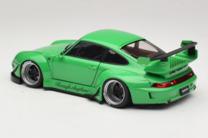 Porsche 911 993 RWB Green Gun Grey Wheels AUTOart 1:18 78151 Composite - image 7 of 8