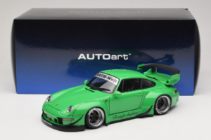 Porsche 911 993 RWB Green Gun Grey Wheels AUTOart 1:18 78151 Composite - image 8 of 8