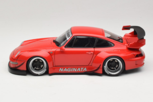 Porsche 911 993 RWB Red Gun Grey Wheels AUTOart 1:18 78153 Composite - image 4 of 8