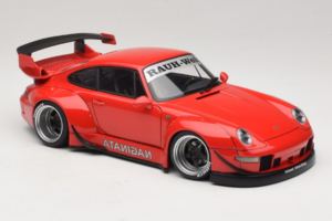 Porsche 911 993 RWB Red Gun Grey Wheels AUTOart 1:18 78153 Composite - image 6 of 8