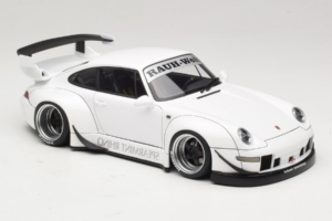 Porsche 911 993 RWB White Gun Grey Wheels AUTOart 1:18 78150 Composite - image 6 of 8
