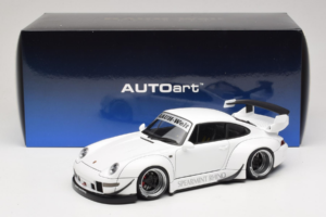 Porsche 911 993 RWB White Gun Grey Wheels AUTOart 1:18 78150 Composite - image 8 of 8