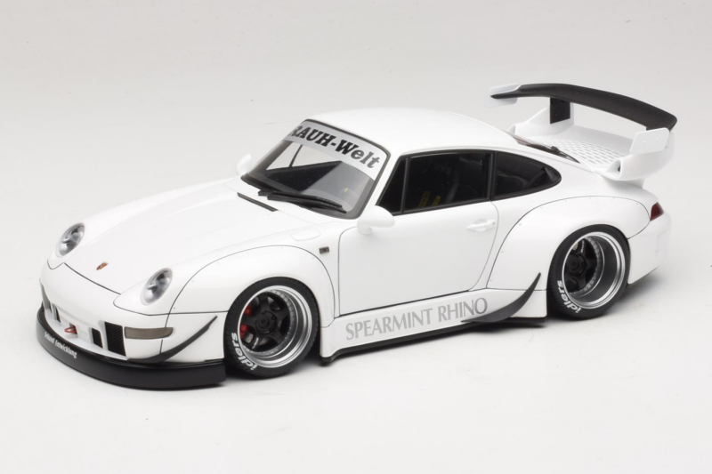 Porsche 911 993 RWB White Gun Grey Wheels AUTOart 1:18 Porsche 911 993 RWB White Gun Grey Wheels AUTOart 1:18 78150 Composite