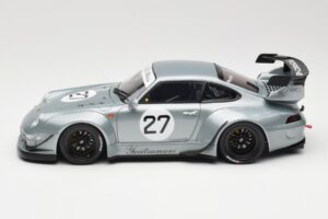 Porsche 911 993 RWB Yuiitsumuni Silver GT Spirit 1:18 GT522 Resin - image 3 of 6