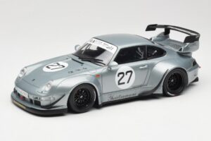 Porsche 911 993 RWB Yuiitsumuni Silver GT Spirit 1:18 GT522 Resin