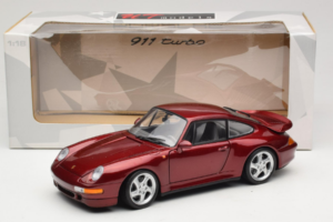 Porsche 911 993 Turbo Red Metallic UT Models 1:18 180066070 Diecast - image 8 of 8