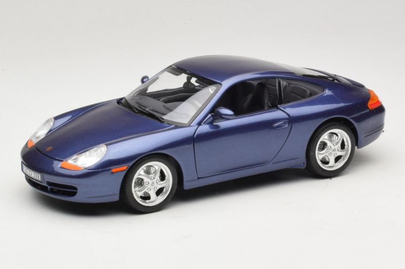 Porsche 911 996 Carrera Blue Bburago 1:18 WAP02100897 Diecast