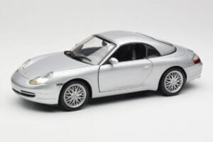 Porsche 911 996 Carrera Cabriolet Silver Hot Wheels 1:18 213595 Diecast