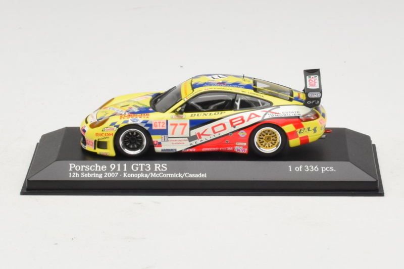 Porsche 911 GT3 RS #77 Konopka / McCormick 12 Hours of Sebring 2007 Minichamps 1:43 400076977 Diecast