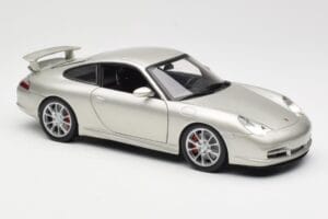 Porsche 911 996 GT3 Silver Hot Wheels 1:18 C2590 Diecast - image 6 of 8