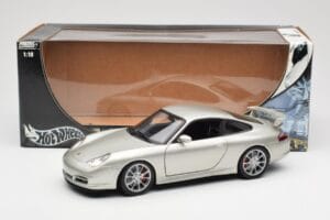 Porsche 911 996 GT3 Silver Hot Wheels 1:18 C2590 Diecast - image 8 of 8